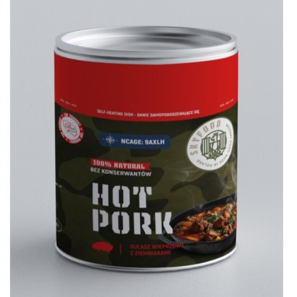 Danie samopodgrzewające się Gulasz wieprzowy z ziemniakami Hot Pork Sky Food